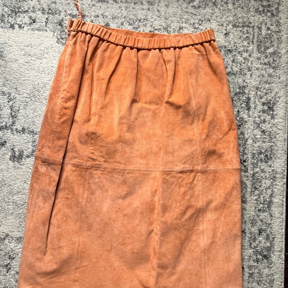 Vintage Terry Lewis 100% Leather Skirt Size 12 - Picture 9 of 11